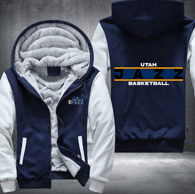 Utah Jazz Basketball Printing Fleece Hoodies Jacket