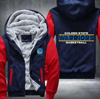 Golden State Warriors Basketball Printing Fleece Hoodies Jacket