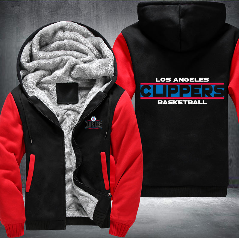 LA Clippers Basketball Printing Fleece Hoodies Jacket