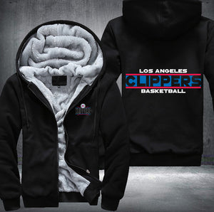 LA Clippers Basketball Printing Fleece Hoodies Jacket