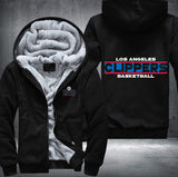 LA Clippers Basketball Printing Fleece Hoodies Jacket