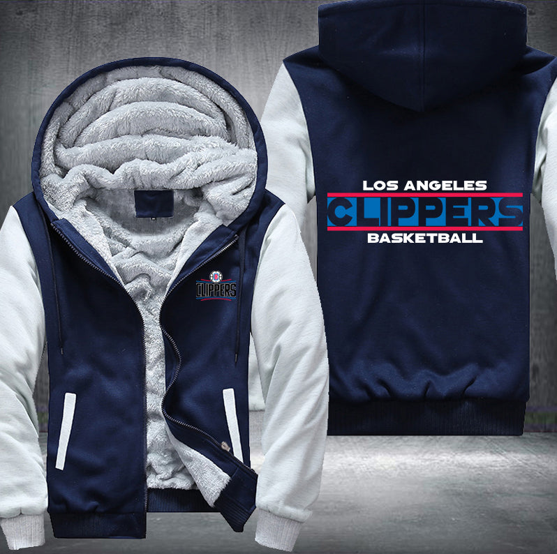 LA Clippers Basketball Printing Fleece Hoodies Jacket