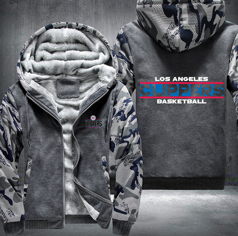 LA Clippers Basketball Printing Fleece Hoodies Jacket