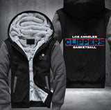 LA Clippers Basketball Printing Fleece Hoodies Jacket