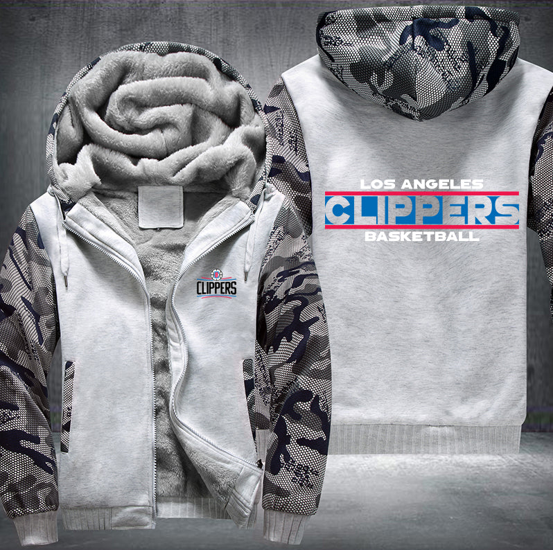 LA Clippers Basketball Printing Fleece Hoodies Jacket