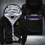 Phoenix Suns Basketball Printing Fleece Hoodies Jacket