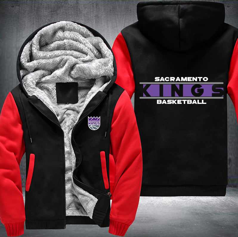 Sacramento Kings Basketball Printing Fleece Hoodies Jacket