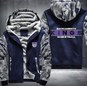 Sacramento Kings Basketball Printing Fleece Hoodies Jacket
