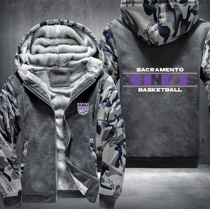 Sacramento Kings Basketball Printing Fleece Hoodies Jacket