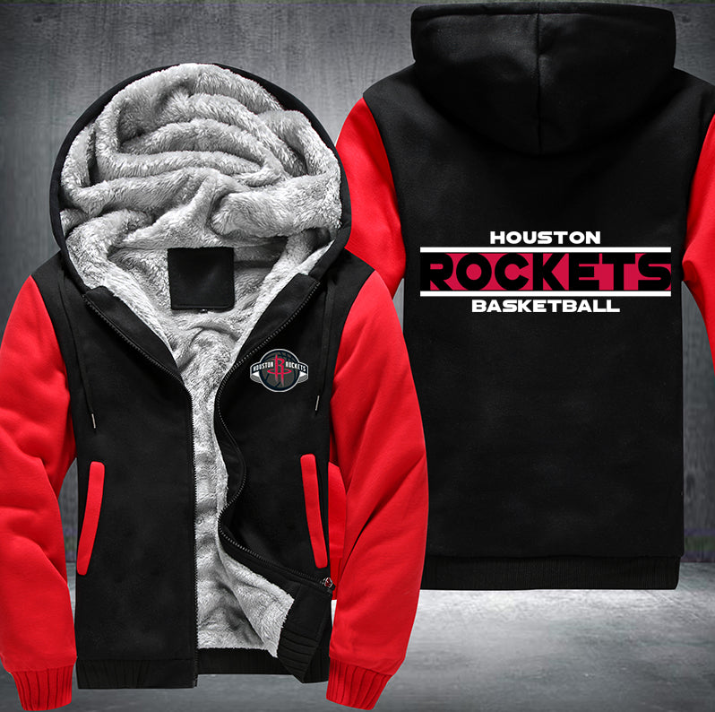 Houston Rockets Basketball Printing Fleece Hoodies Jacket