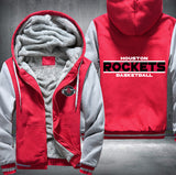 Houston Rockets Basketball Printing Fleece Hoodies Jacket