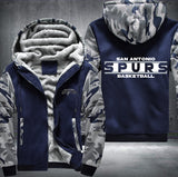 San Antonio Spurs Basketball Printing Fleece Hoodies Jacket