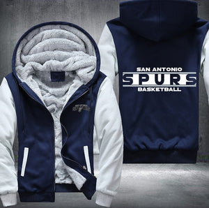 San Antonio Spurs Basketball Printing Fleece Hoodies Jacket