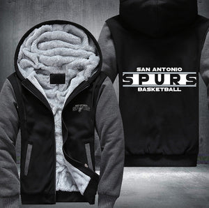 San Antonio Spurs Basketball Printing Fleece Hoodies Jacket