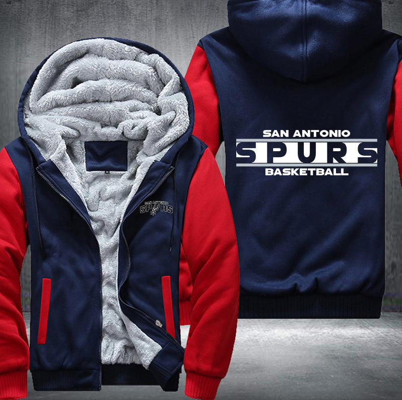 San Antonio Spurs Basketball Printing Fleece Hoodies Jacket