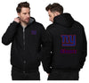 New York Giants Printing Fleece Black Hoodies Jacket