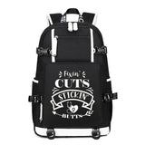 Fixin Cuts Stickin Butts printing Canvas Backpack
