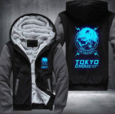 Tokyo Ghoul Ken Kaneki Blue Fleece Hoodies Jacket