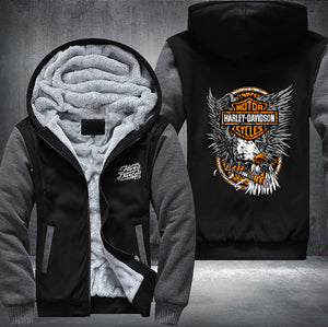 Motorcycles Harley Davidson Printing Fleece Hoodies Jacket