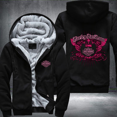 Harley Davidson pink label Fleece Hoodies Jacket