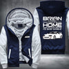 Brian Home Never Goodbye Printing Fleece Hoodies Jacket