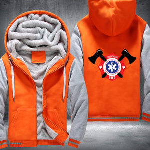 Firefighter EMT Printing Fleece Hoodies Jacket