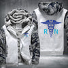 RN REGISTERED NURSE Printing Fleece Hoodies Jacket