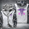 R-N REGISTERED NURSE Printing Fleece Hoodies Jacket