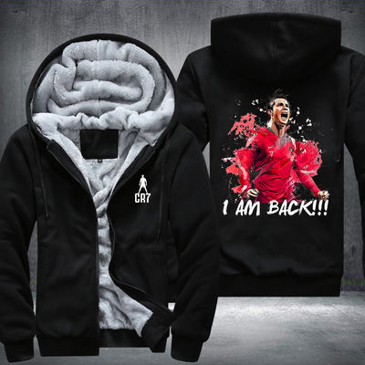 Ronaldo I am back Printing Fleece Hoodies Jacket