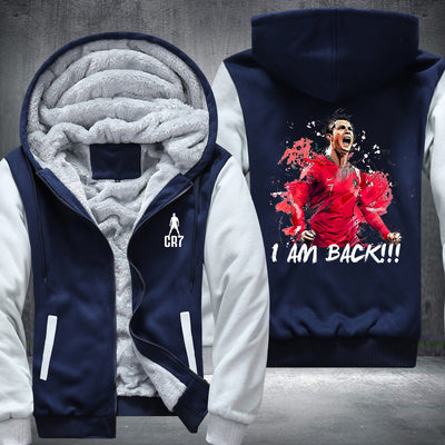 Ronaldo I am back Printing Fleece Hoodies Jacket