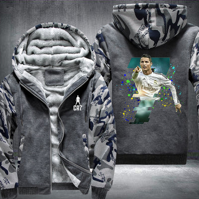 CR7 Real Madrid Printing Fleece Hoodies Jacket