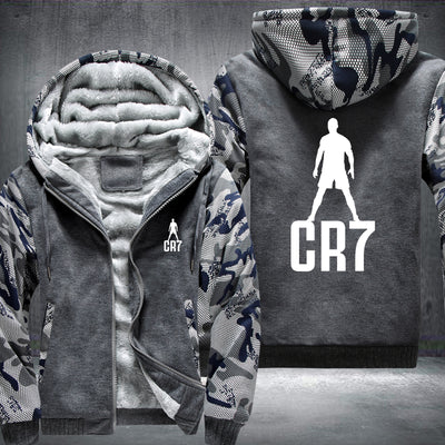 CR7 logo Printing Fleece Hoodies Jacket