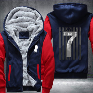 CR7 Cristiano 7 Printing Fleece Hoodies Jacket