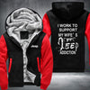 I work to support my wife's JEEP addiction Fleece Hoodies Jacket