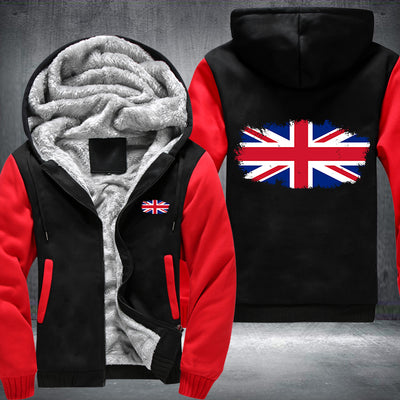 UK Great Britain Fleece Hoodies Jacket