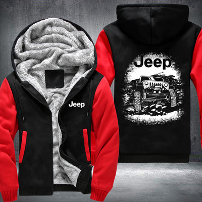 Front Wheel JEEP Fleece Hoodies Jacket