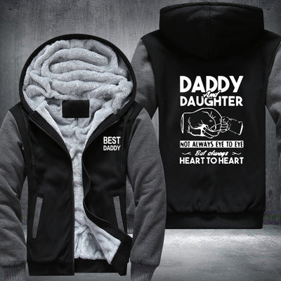Daddy and Daughter Fleece Hoodies Jacket