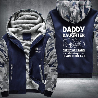 Daddy and Daughter Fleece Hoodies Jacket