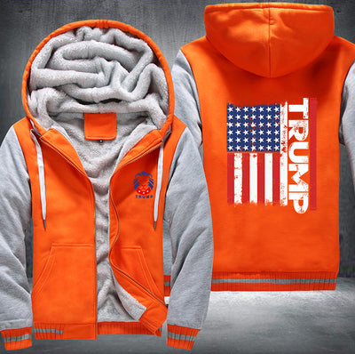 Trump USA Printing Fleece Hoodies Jacket