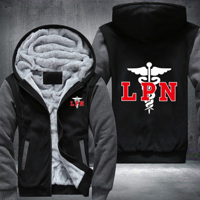 LPN nurse Printing Fleece Hoodies Jacket
