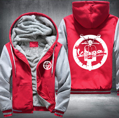 Vespa Club Fleece Hoodies Jacket