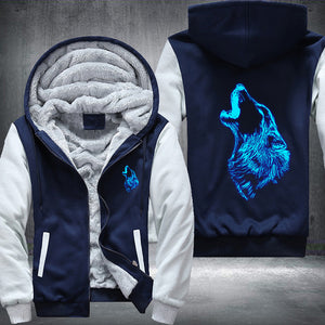 Roar Wolf luminous Fleece Hoodies Jacket