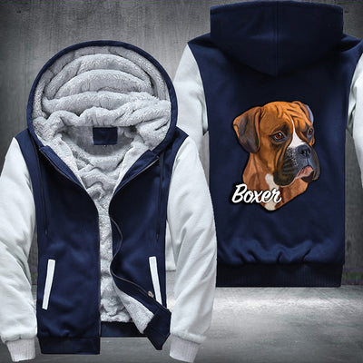 Boxer dog Printing Fleece Hoodies Jacket