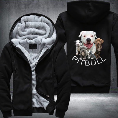 Pitbull dog Printing Fleece Hoodies Jacket