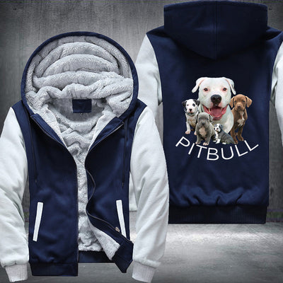 Pitbull dog Printing Fleece Hoodies Jacket