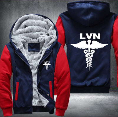 Licensed Vocational Nurses LVN Printing Fleece Hoodies Jacket