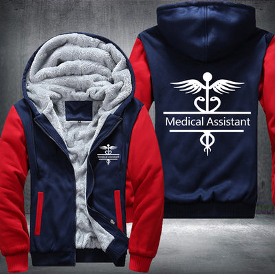Medical Assistant Printing Fleece Hoodies Jacket