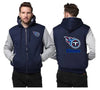 Tennessee Titans Printing Fleece Blue Hoodies Jacket