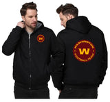 Washington Football Team Printing Fleece Black Hoodies Jacket