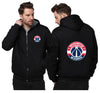 Washington Wizards Printing Fleece Black Hoodies Jacket